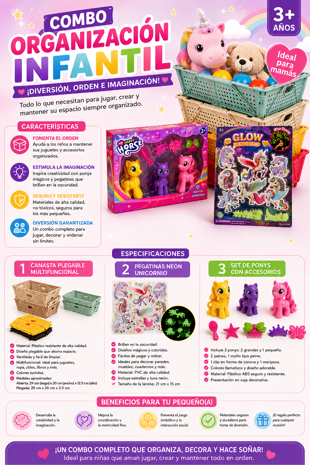COMBO INFANTIL NIÑA DIVERSION IMAGINACIO